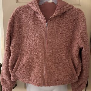 IJOAH Pink Sherpa Jacket lined